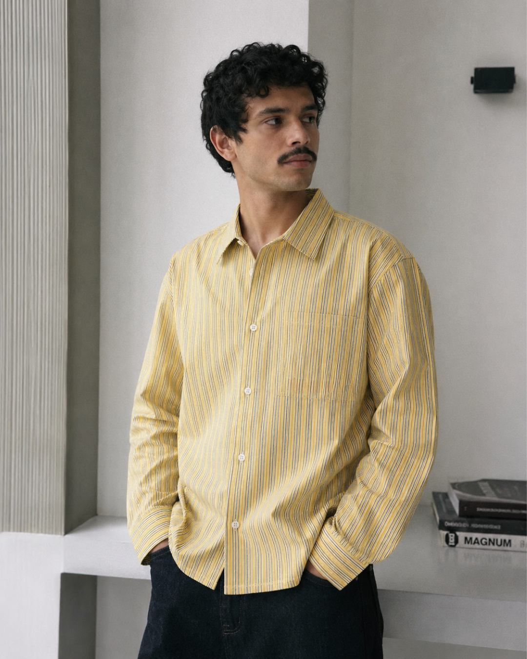 Lemon Pinstripe Shirt