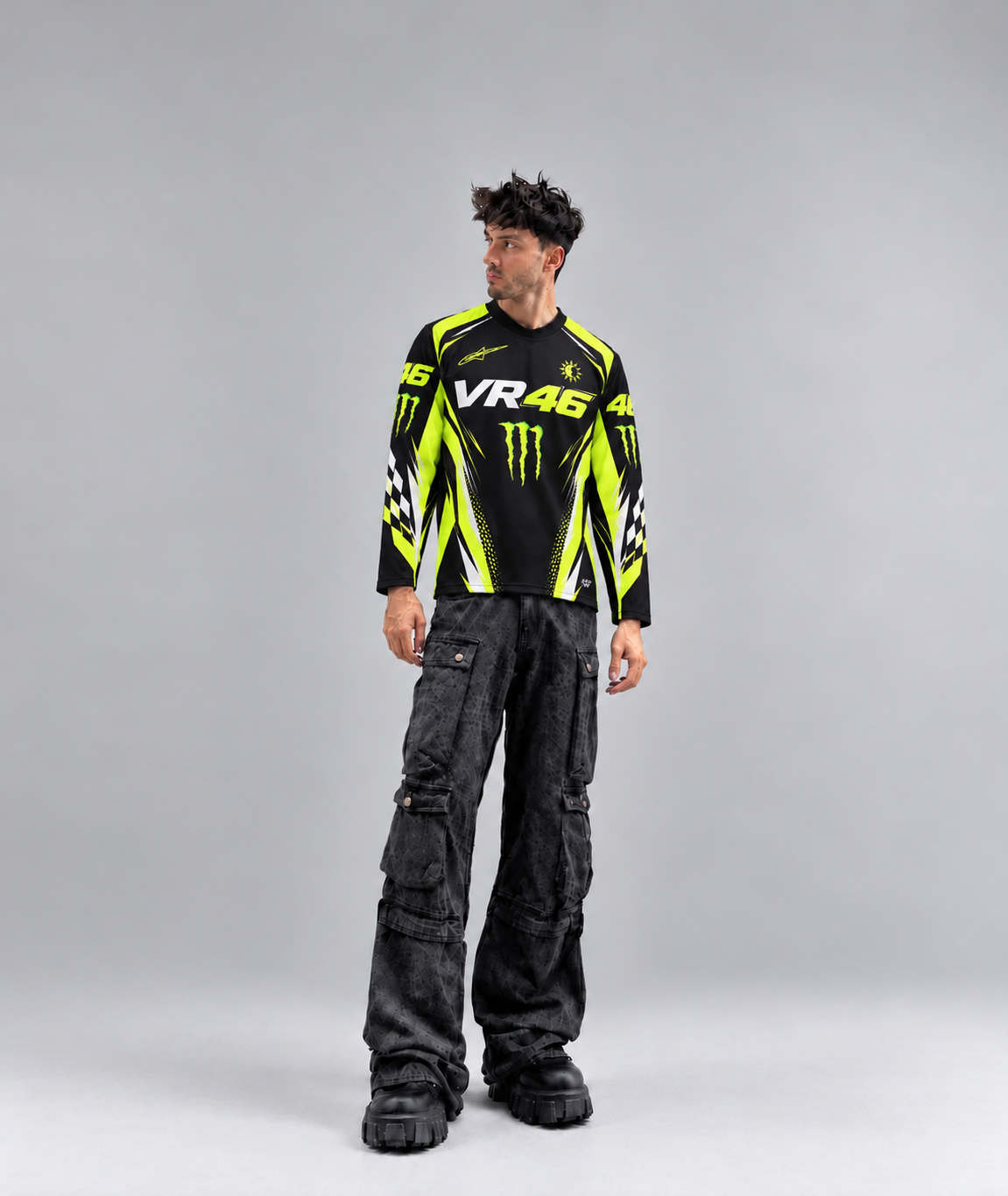VR46 Inspired Racing Mesh Jersey