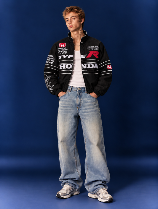 Honda Type R inspired Reflective Racing Jacket – Black (Pre-Order)