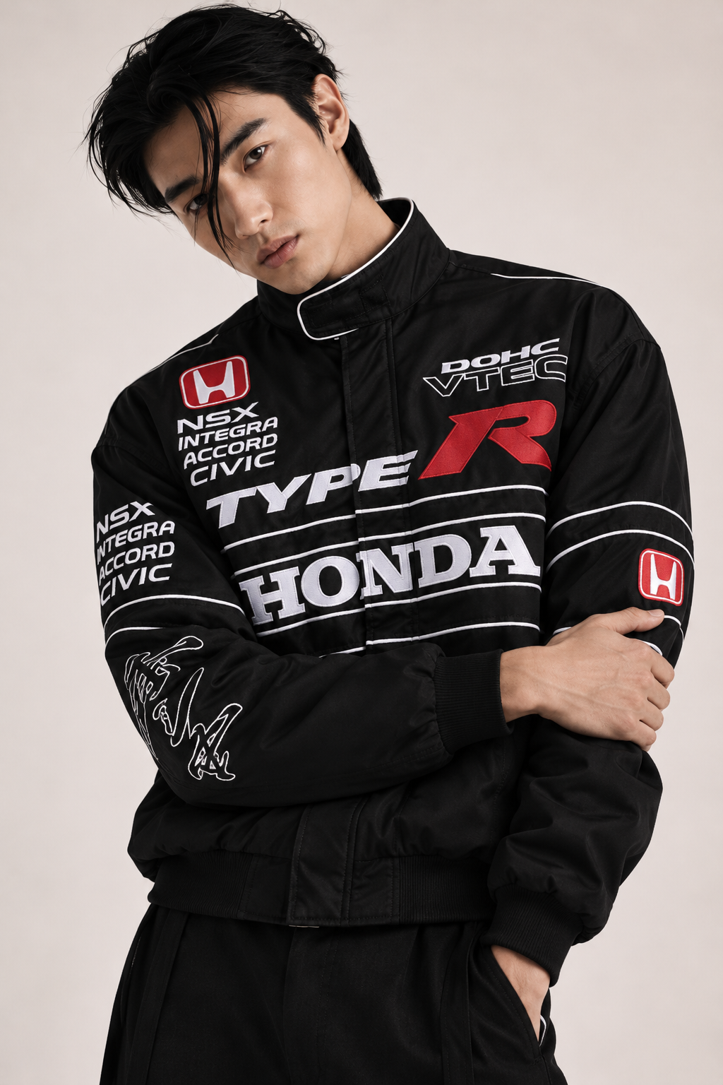 Honda Type R inspired Reflective Racing Jacket – Black (Pre-Order)