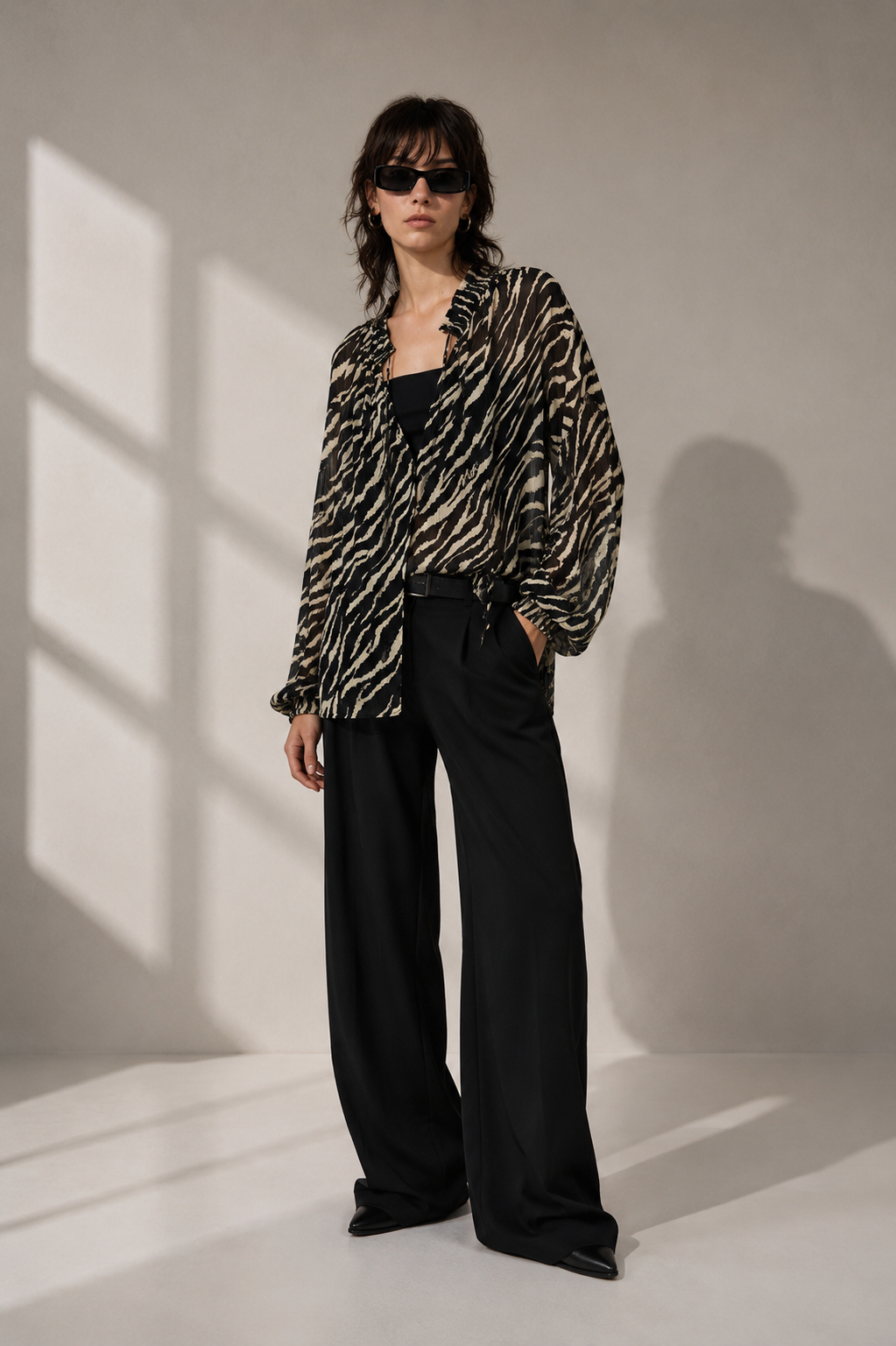 Noir Zebra Shirt