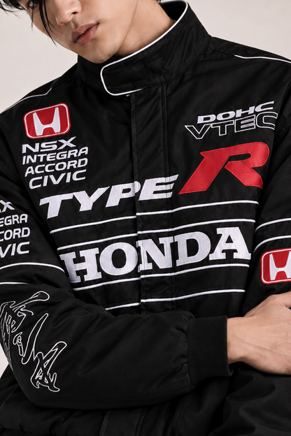 Honda Type R inspired Reflective Racing Jacket – Black (Pre-Order)