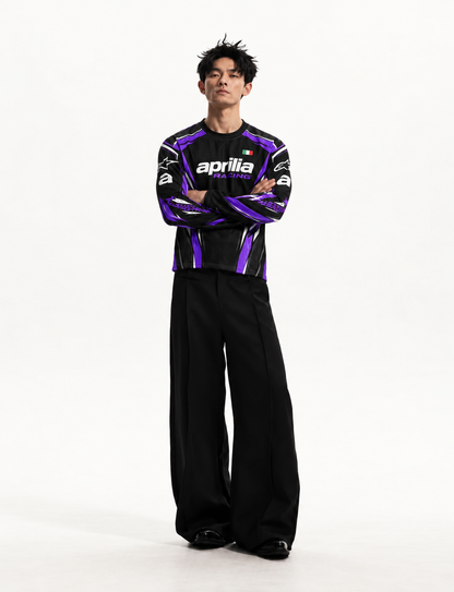 Dark Aprilia Inspired Racing Mesh Jersey