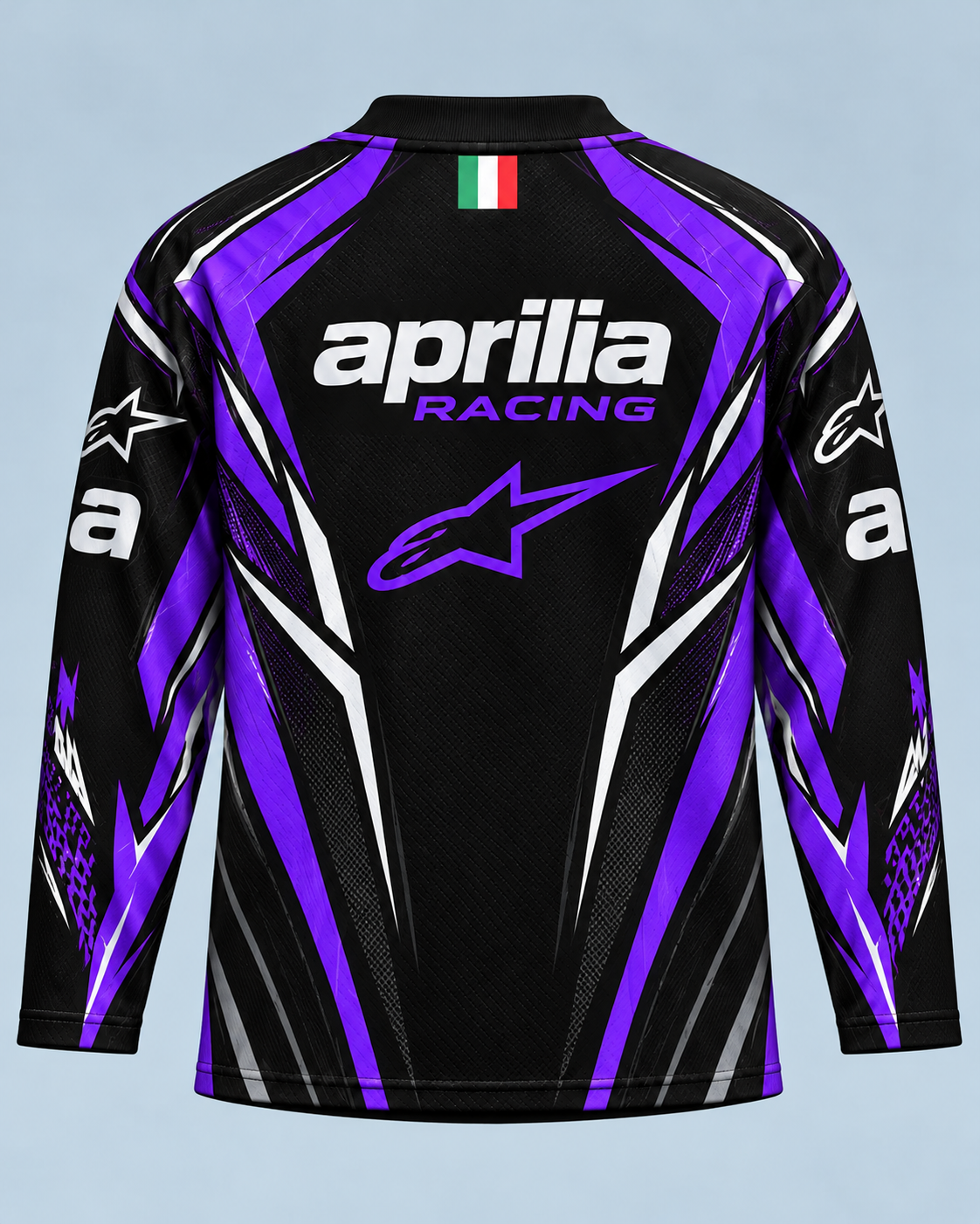 Dark Aprilia Inspired Racing Mesh Jersey